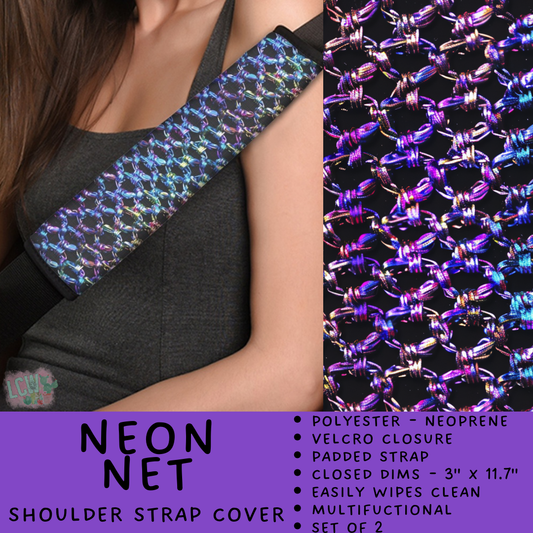 Batch #423 - Car Accessories - Closes 10/2 - ETA mid/late Nov - Neon Net Shoulder Strap Pads