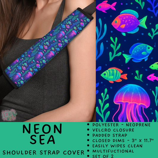 Batch #423 - Car Accessories - Closes 10/2 - ETA mid/late Nov - Neon Sea Shoulder Strap Pads