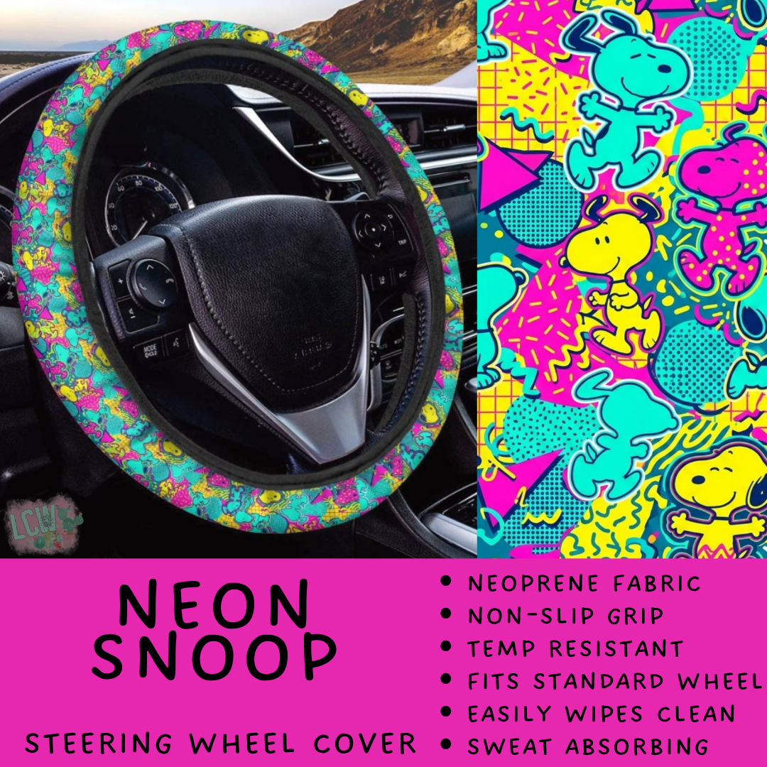 Batch #554 - Car Accessories 3 - Closes 7/10 - ETA early/mid Sept - Neon Snoop Steering Wheel Cover