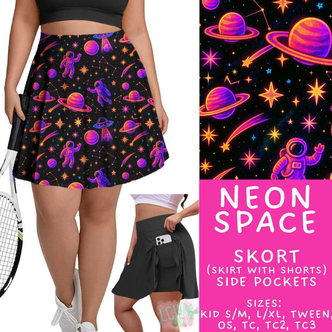 Batch #550 - Fun Run 24 - Closes 7/1 - ETA early Sept - Neon Space Skort