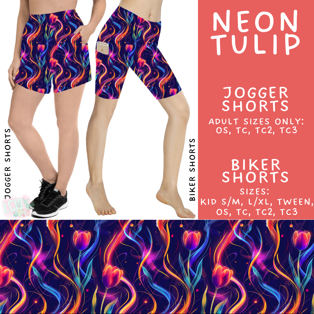 Batch #508 - February Request Run - Closes 3/25 - ETA late May - Neon Tulip Biker & Jogger Shorts