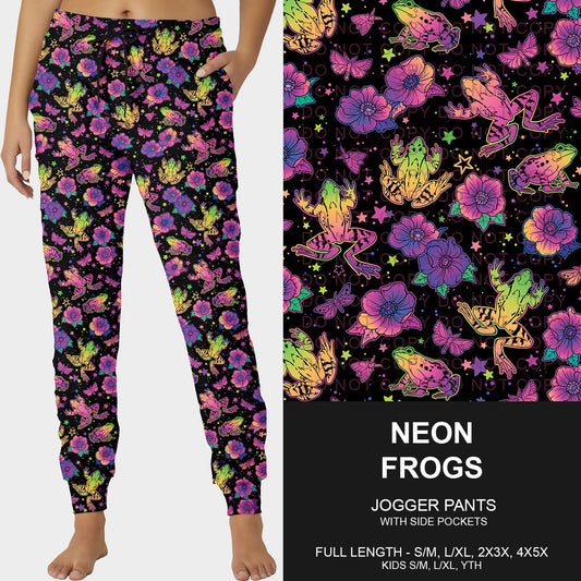 B248 - Preorder Neon Frogs Joggers (Closes 8/24. ETA late Oct.)
