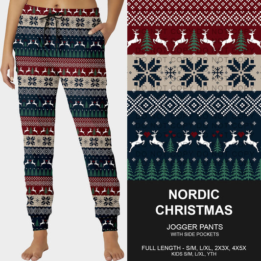 B255 - Preorder Nordic Christmas Joggers (Closes 10/12. ETA early Dec.)