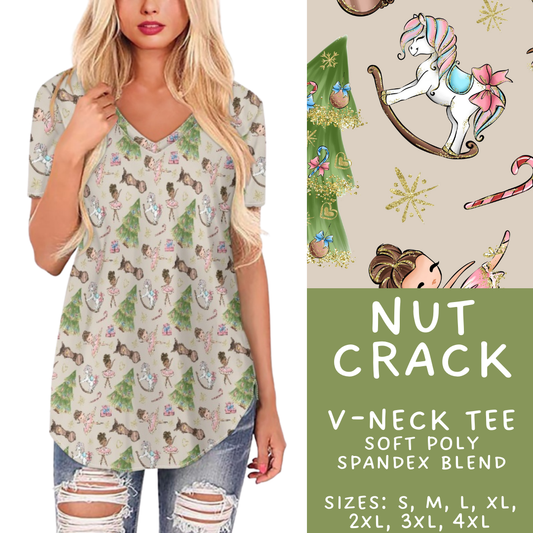 Batch #428 - Christmas Spirit - Closes 10/10 - ETA late Nov - Nut Crack V-Neck Tee
