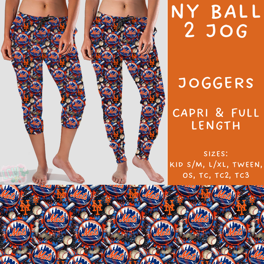 Ready To Ship - Strike Out - NY Ball 2 Capri Joggers - OS