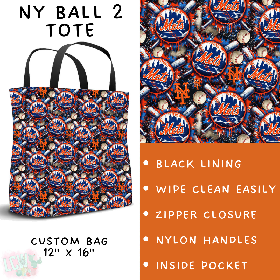 Batch #498 - Strike Out 3 - Closes 3/2 - ETA early May - NY Ball 2 Tote - Alonna's Legging Land