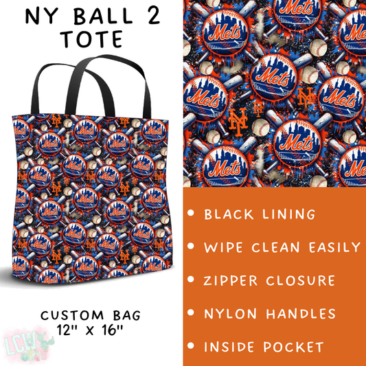 Batch #498 - Strike Out 3 - Closes 3/2 - ETA early May - NY Ball 2 Tote - Alonna's Legging Land