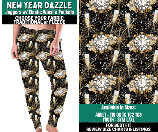 Preorder! Closes 10/27. ETA Jan. New Year Dazzle Joggers Choose Fleece or Traditional