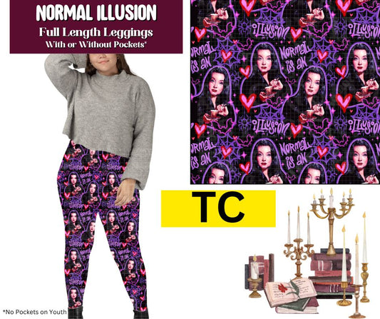 Normal Illusion Full Length Leggings w/ Pockets