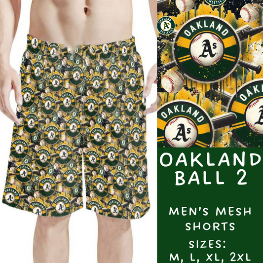 Batch #498 - Strike Out 3 - Closes 3/2 - ETA early May - Oakland Ball 2 Men's Shorts