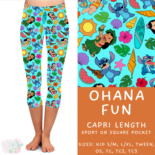 Batch #333 - Magical Summer - Closes 5/7 - ETA late June - Ohana Fun Full and Capri Length Leggings