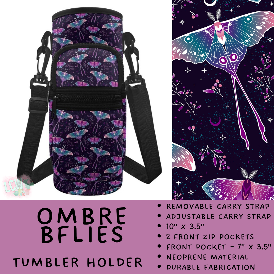 Batch #551 - Tumbler Holder 2 - Closes 7/3 - ETA early Sept - Ombre BFlies Tumbler Holder