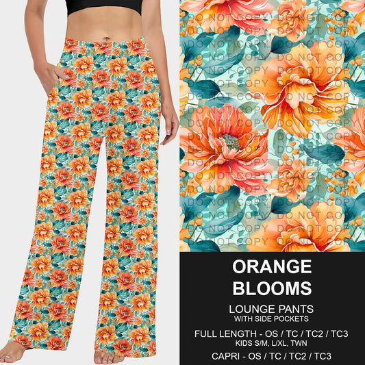 B228 - Preorder Orange Blooms Lounge Pants (Closes 5/11. ETA: late July)
