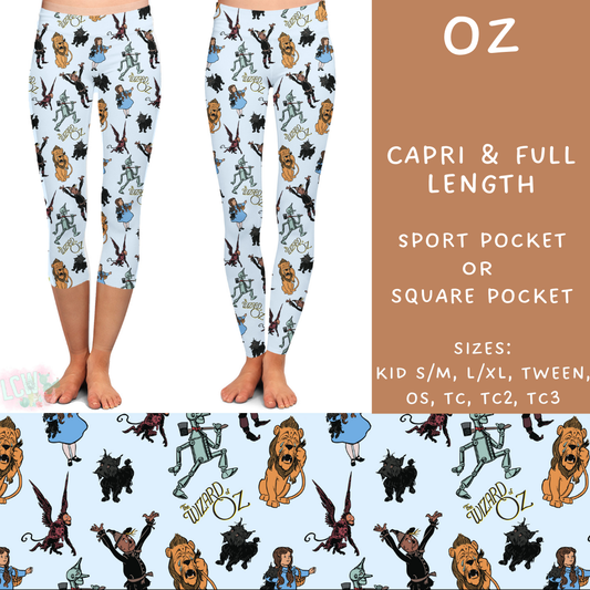 Ready To Ship - Oz Full Length Leggings - Sport Pocket TC2