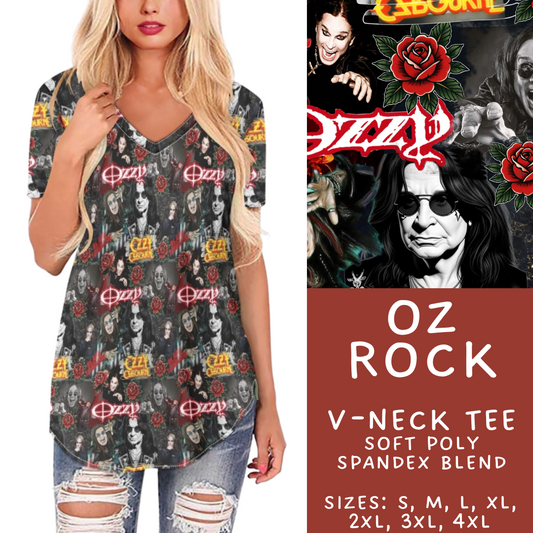 Batch #411 - July Request Run - Closes 9/11 - ETA late October - Oz Rock V-Neck Tee