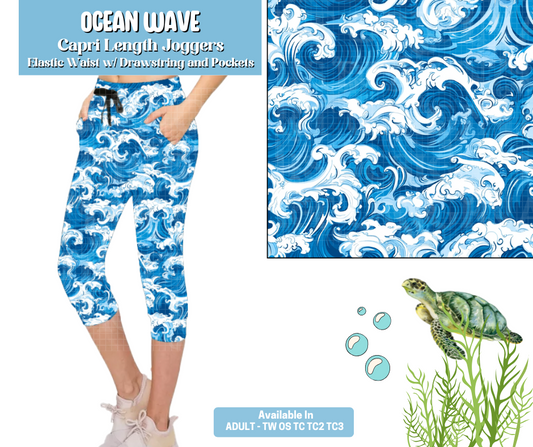 Preorder! Closes 5/7. ETA August. Ocean Wave Jogger Capri