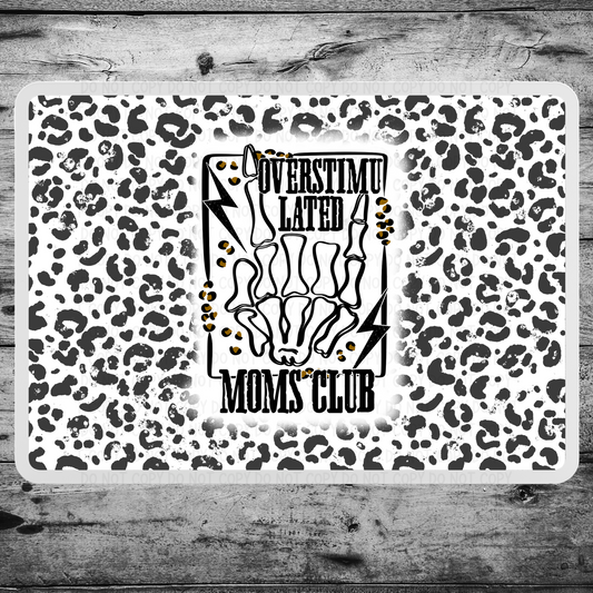 Overstimulated Moms Club Skellie Hand Mouse Pad