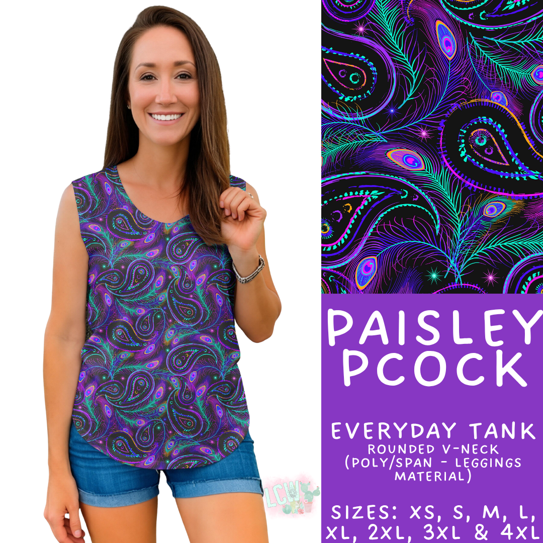Batch #547 - Set in Style Collection - Closes 6/24 - ETA late August - Paisley PCock Everyday Tank