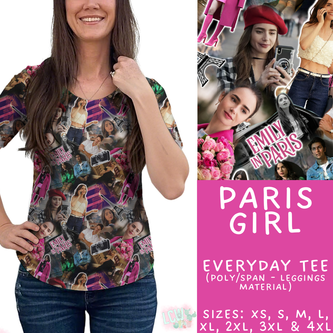 Batch #502 - Show Time - Closes 3/11 - ETA mid May - Paris Girl Everyday Tee