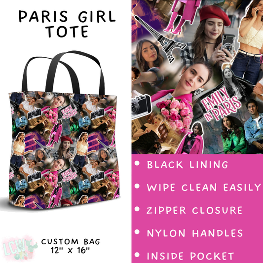 Batch #502 - Show Time - Closes 3/11 - ETA mid May - Paris Girl Tote