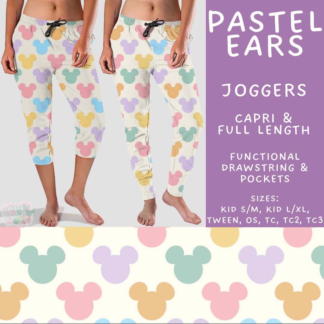 Batch #552 - Magical Faves 22 - Closes 7/6 - ETA early Sept - Pastel Ears Full and Capri Length Joggers