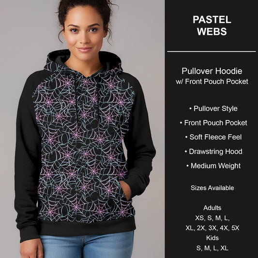 B297 - Preorder Pastel Webs Pullover Hoodie (Closes 6/28. ETA early Sept.)