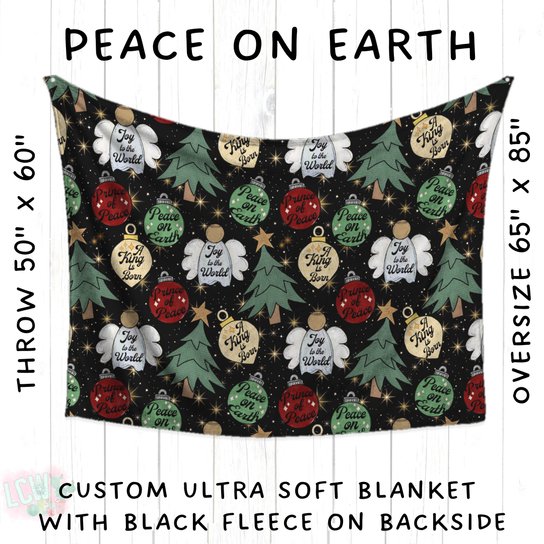 Batch #428 - Christmas Spirit - Closes 10/10 - ETA late Nov - Peace on Earth Blanket