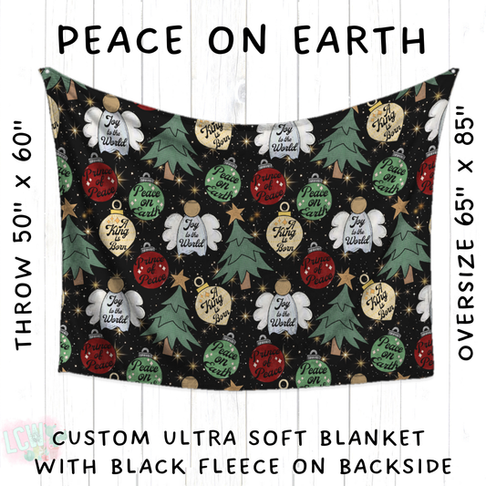 Batch #428 - Christmas Spirit - Closes 10/10 - ETA late Nov - Peace on Earth Blanket