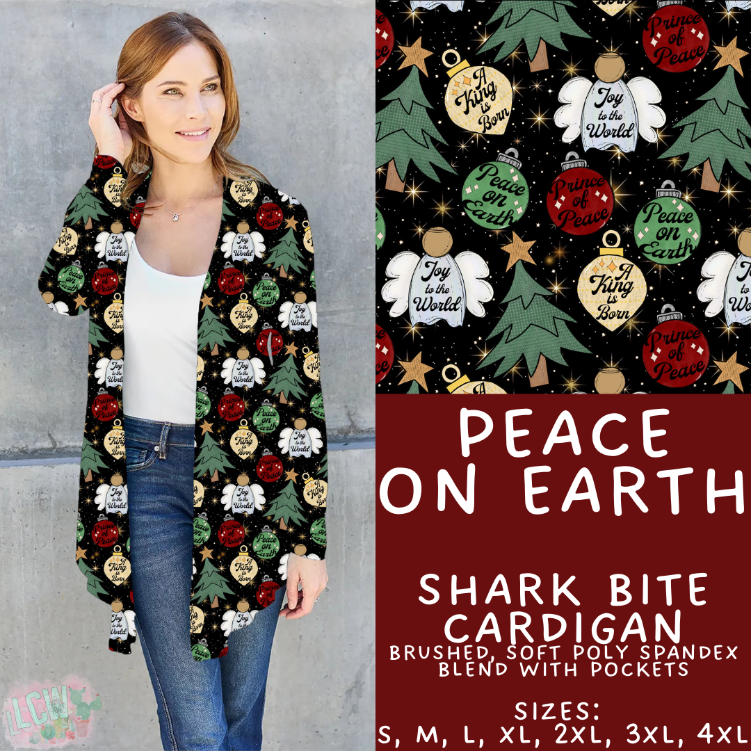 Batch #428 - Christmas Spirit - Closes 10/10 - ETA late Nov - Peace on Earth Cardigan