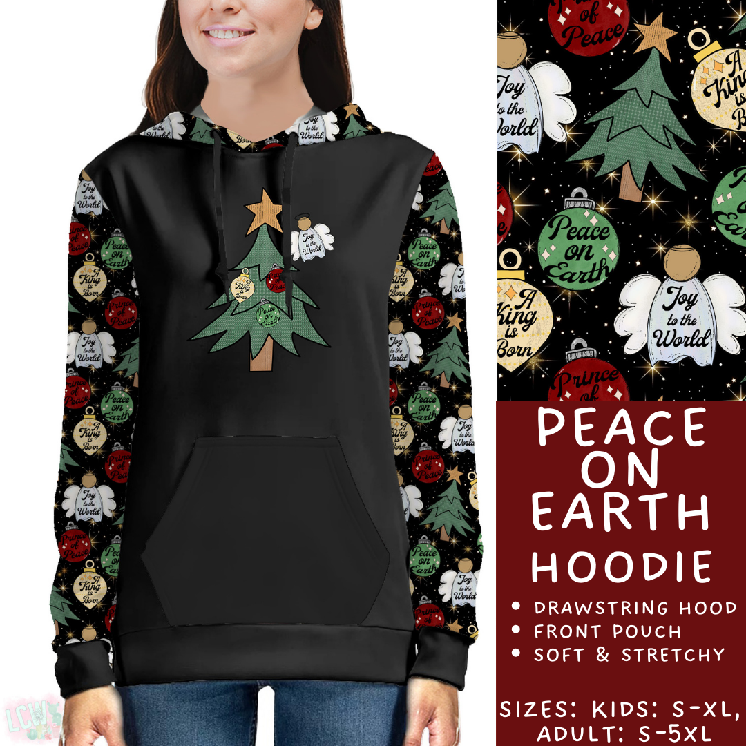 Batch #428 - Christmas Spirit - Closes 10/10 - ETA late Nov - Peace on Earth Hoodie