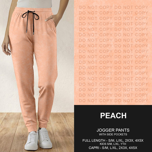 B280 - Preorder Peach Joggers (Closes 3/22. ETA: late May)