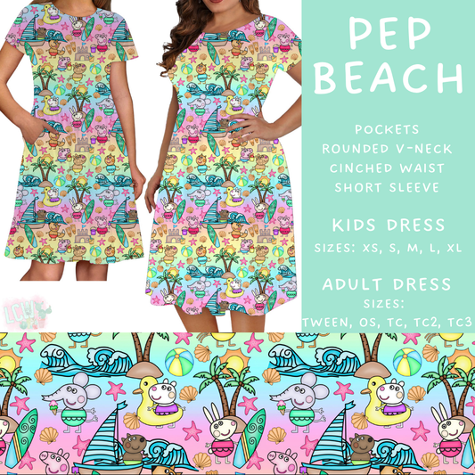 Batch #339 - Character Summer - Closes 5/15 - ETA mid July - Pep Beach Adult & Kids Dresses