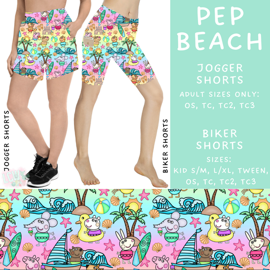 Batch #339 - Character Summer - Closes 5/15 - ETA mid July - Pep Beach Biker & Jogger Shorts