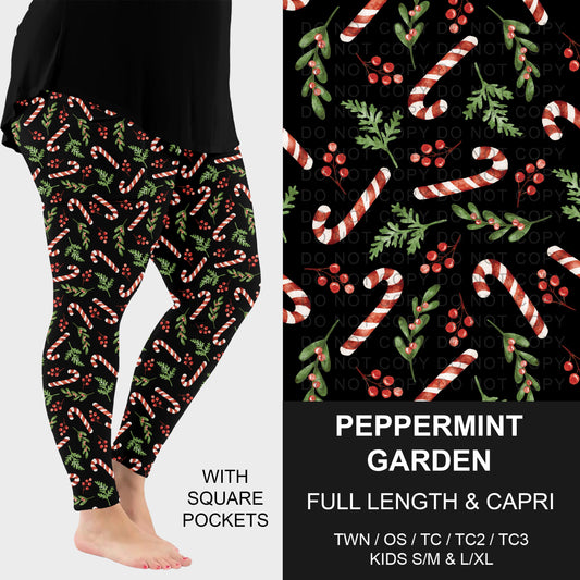 B303 - Preorder Peppermint Garden Leggings w/ Pockets (Closes 7/26. ETA: early Oct.)