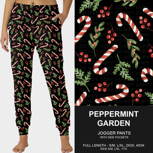 B253 - Preorder Peppermint Garden Joggers (Closes 9/28. ETA late Nov.)