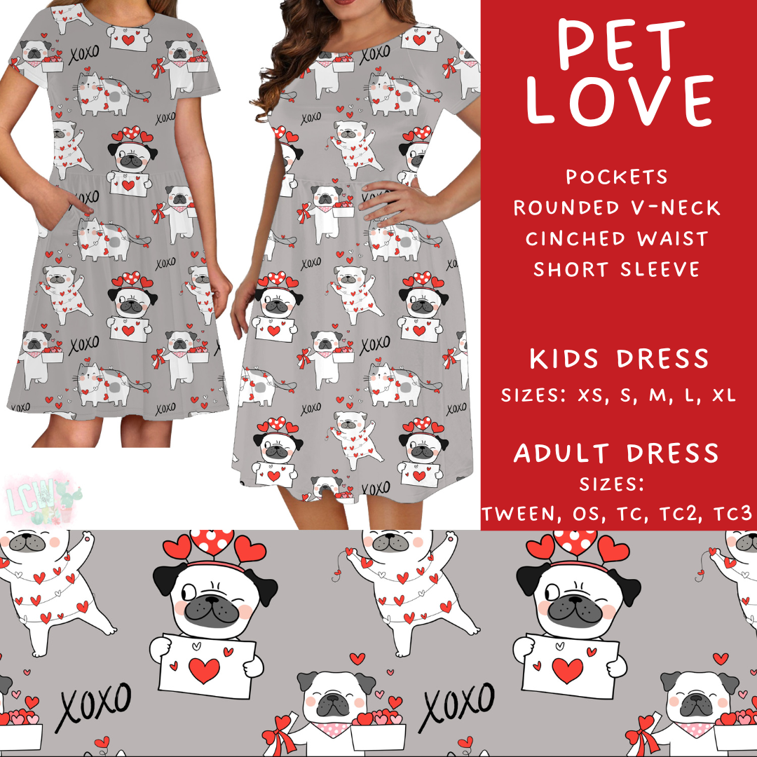 Batch #452 - Mom & Me Love - Closes 11/21 - ETA early Jan - Pet Love Womens & Girls Dresses