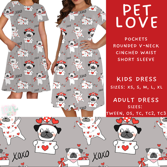 Batch #452 - Mom & Me Love - Closes 11/21 - ETA early Jan - Pet Love Womens & Girls Dresses