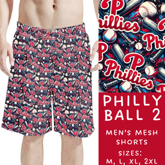 Batch #498 - Strike Out 3 - Closes 3/2 - ETA early May - Philly Ball 2 Men's Shorts