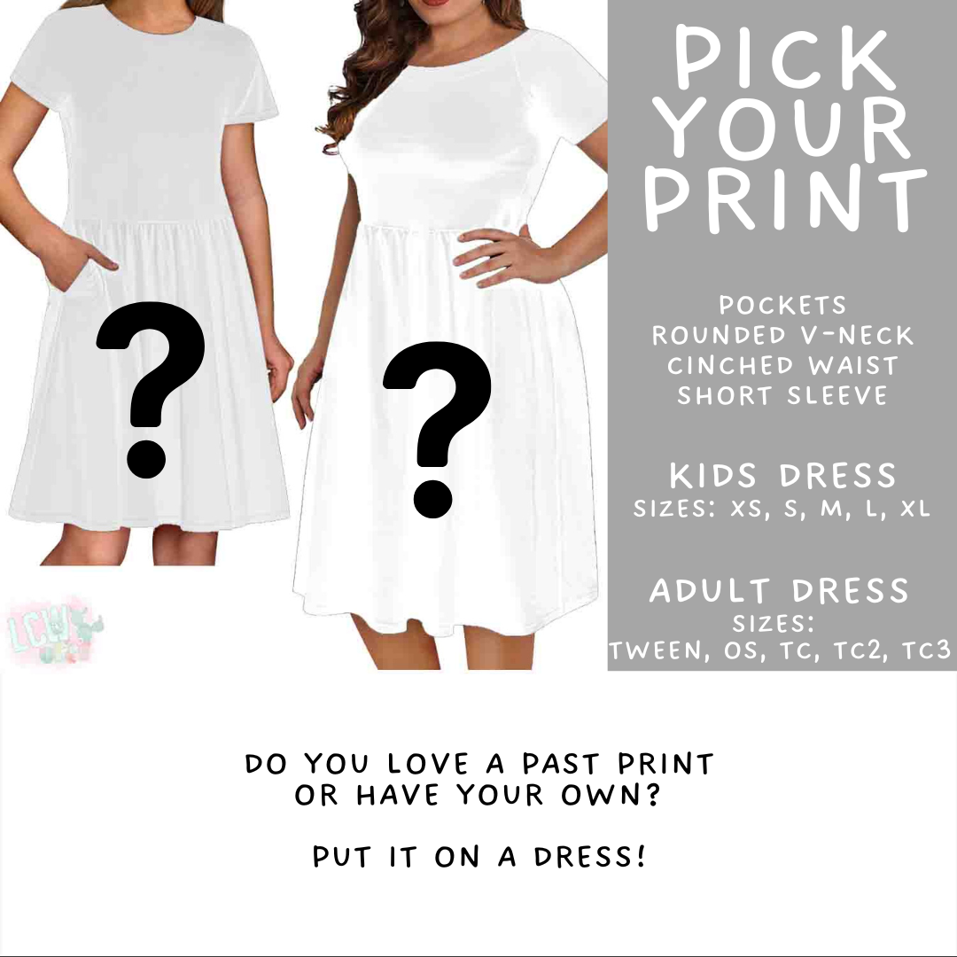 Batch #583 - Magical Character Fall - Closes 9/9 - ETA early Nov - Pick Your Print Adult & Kids Dresses