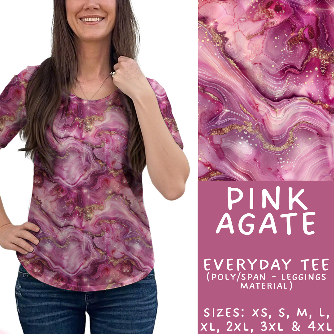 Batch #448 - Agate Collection - Closes 11/17 - ETA early Jan - Pink Agate Everyday Tee