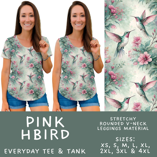Batch #607 - Fun Run 28 - Closes 11/2 - ETA early Jan - Pink HBird Everyday Tank & Tee