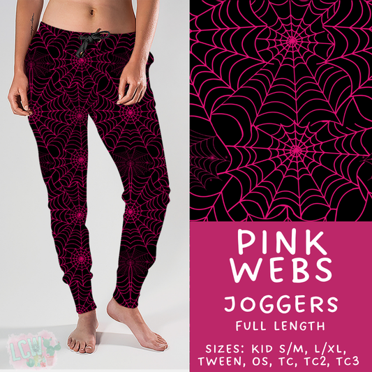 Ready To Ship - Pink Webs Joggers - TC