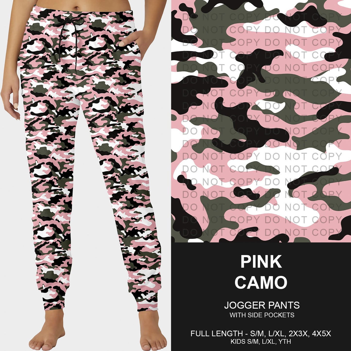 B251 - Preorder Pink Camo Joggers (Closes 9/14. ETA mid Nov.)