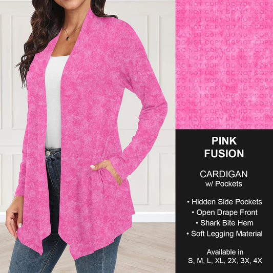 B280 - Preorder Pink Fusion Cardigan w/ Pockets (Closes 3/22. ETA: late May)