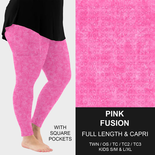 B280 - Preorder Pink Fusion Leggings w/ Pockets (Closes 3/22. ETA: late May)