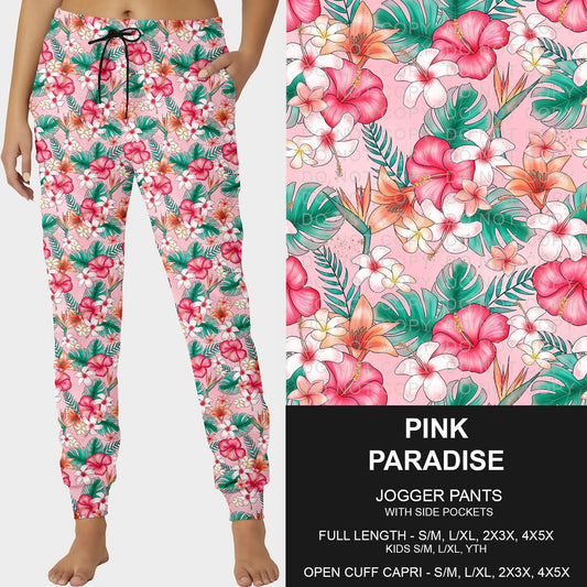 B228- Preorder Pink Paradise Joggers (Closes 5/11. ETA: late July)