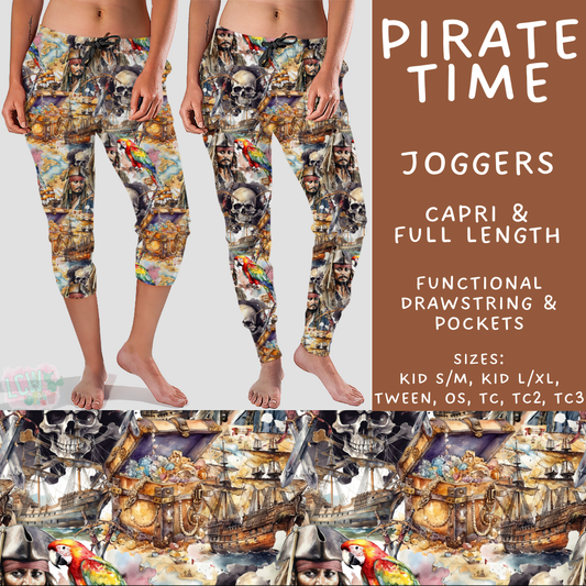 Batch #502 - Show Time - Closes 3/11 - ETA mid May - Pirate Time Full and Capri Length Joggers