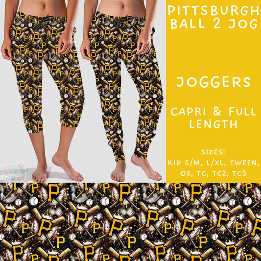 Batch #498 - Strike Out 3 - Closes 3/2 - ETA early May - Pittsburgh Ball 2 Full and Capri Length Joggers - Alonna's Legging Land
