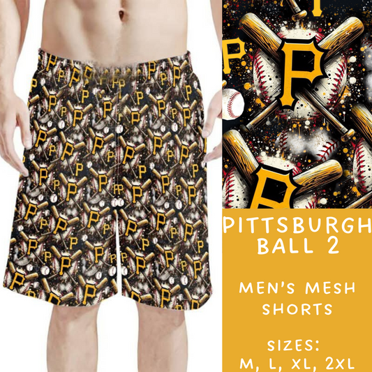 Batch #498 - Strike Out 3 - Closes 3/2 - ETA early May - Pittsburgh Ball 2 Men's Shorts