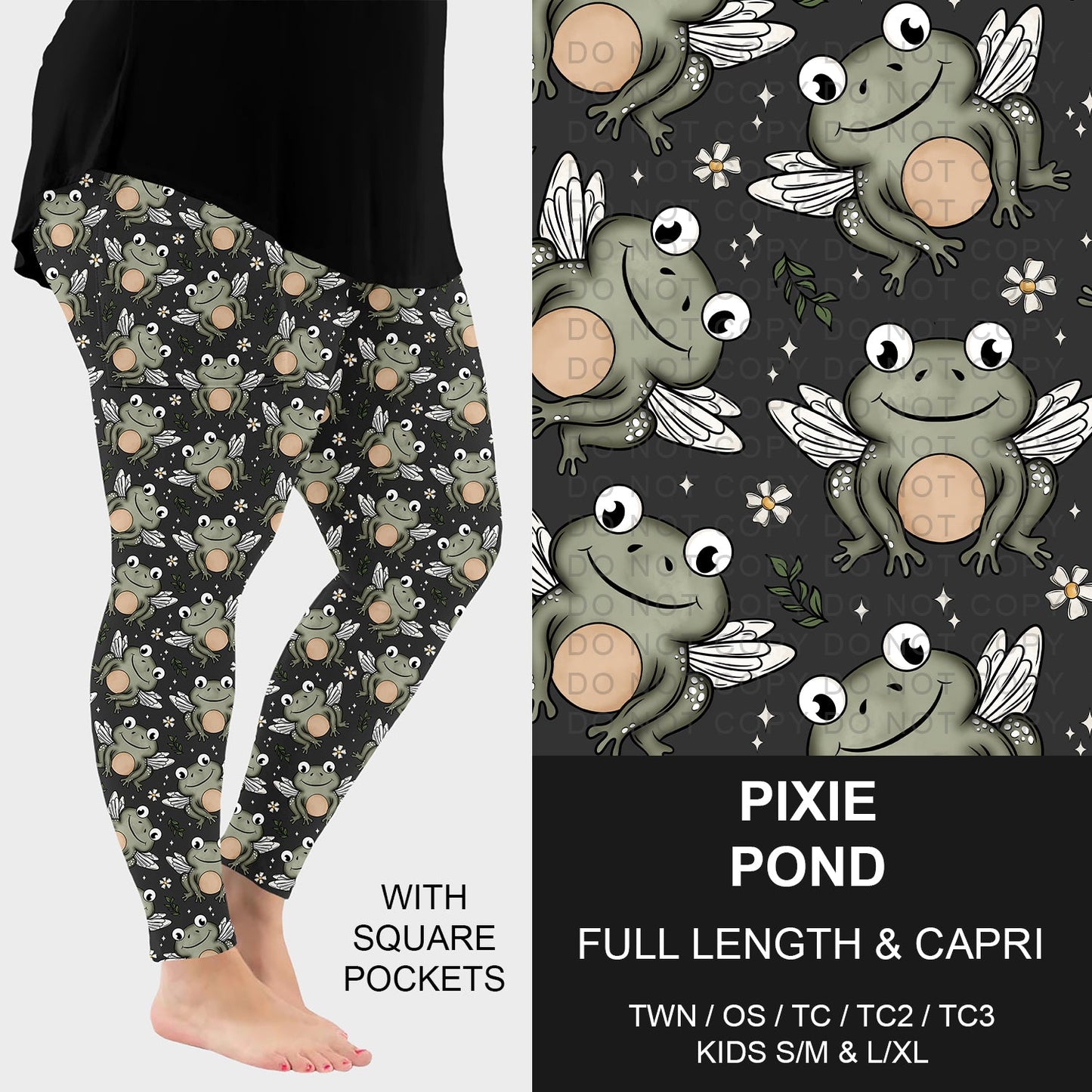 B262 - Preorder Pixie Pond Leggings w/ Pockets (Closes 11/23. ETA: late Jan.)